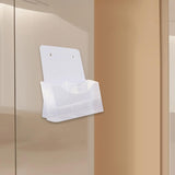 Maxbell Acrylic Brochure Holder Clear Display Stand for Booklets Magazines Pamphlets Single Grid