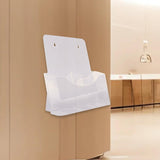 Maxbell Acrylic Brochure Holder Clear Display Stand for Booklets Magazines Pamphlets Single Grid