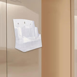 Maxbell Acrylic Brochure Holder Clear Display Stand for Booklets Magazines Pamphlets 2 Grid