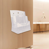 Maxbell Acrylic Brochure Holder Clear Display Stand for Booklets Magazines Pamphlets 2 Grid