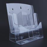 Maxbell Acrylic Brochure Holder Clear Display Stand for Booklets Magazines Pamphlets 2 Grid