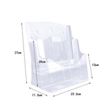Maxbell Acrylic Brochure Holder Clear Display Stand for Booklets Magazines Pamphlets 2 Grid