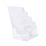 Maxbell Maxbell Acrylic Brochure Holder Clear Display Stand for Booklets Magazines Pamphlets 3 Grid
