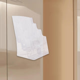 Maxbell Maxbell Acrylic Brochure Holder Clear Display Stand for Booklets Magazines Pamphlets 3 Grid