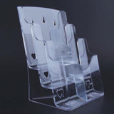 Maxbell Maxbell Acrylic Brochure Holder Clear Display Stand for Booklets Magazines Pamphlets 3 Grid