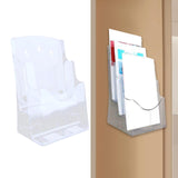 Maxbell Maxbell Acrylic Brochure Holder Brochure Display Stand for Magazines Booklets School A6 2 Tier