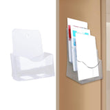 Maxbell Acrylic Brochure Holder Brochure Display Stand for Magazines Booklets School A5 1 Tier