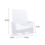 Maxbell Acrylic Brochure Holder Brochure Display Stand for Magazines Booklets School A5 1 Tier