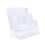 Maxbell Acrylic Brochure Holder Brochure Display Stand for Magazines Booklets School A5 2 Tier