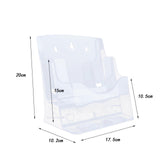Maxbell Acrylic Brochure Holder Brochure Display Stand for Magazines Booklets School A5 2 Tier