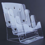Maxbell Maxbell Acrylic Brochure Holder Brochure Display Stand for Magazines Booklets School A5 3 Tier