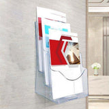 Maxbell Maxbell Acrylic Brochure Holder Brochure Display Stand for Magazines Booklets School A4 1 Tier