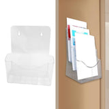 Maxbell Maxbell Acrylic Brochure Holder Brochure Display Stand for Magazines Booklets School A4 1 Tier