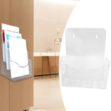 Maxbell Maxbell Acrylic Brochure Holder Brochure Display Stand for Magazines Booklets School A4 1 Tier