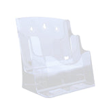 Maxbell Acrylic Brochure Holder Brochure Display Stand for Magazines Booklets School A4 2 Tier