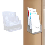 Maxbell Acrylic Brochure Holder Brochure Display Stand for Magazines Booklets School A4 2 Tier