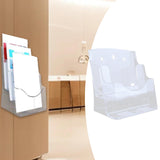 Maxbell Acrylic Brochure Holder Brochure Display Stand for Magazines Booklets School A4 2 Tier