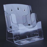 Maxbell Acrylic Brochure Holder Brochure Display Stand for Magazines Booklets School A4 2 Tier