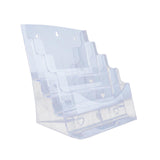 Maxbell Acrylic Brochure Holder Brochure Display Stand for Magazines Booklets School A4 4 Tier