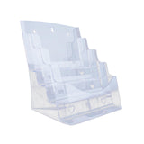 Maxbell Acrylic Brochure Holder Brochure Display Stand for Magazines Booklets School A4 4 Tier