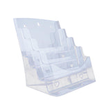 Maxbell Acrylic Brochure Holder Brochure Display Stand for Magazines Booklets School A4 4 Tier