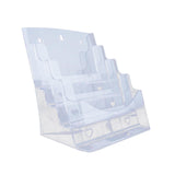 Maxbell Acrylic Brochure Holder Brochure Display Stand for Magazines Booklets School A4 4 Tier