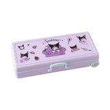Maxbell Maxbell Trolley Suitcase Pencil Case Holder Double Layered for Children Bedroom Home Purple