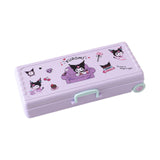 Maxbell Maxbell Trolley Suitcase Pencil Case Holder Double Layered for Children Bedroom Home Purple