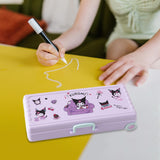 Maxbell Maxbell Trolley Suitcase Pencil Case Holder Double Layered for Children Bedroom Home Purple