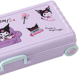 Maxbell Maxbell Trolley Suitcase Pencil Case Holder Double Layered for Children Bedroom Home Purple