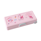 Maxbell Trolley Suitcase Pencil Case Holder Double Layered for Children Bedroom Home Pink