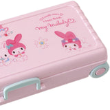 Maxbell Trolley Suitcase Pencil Case Holder Double Layered for Children Bedroom Home Pink