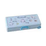 Maxbell Trolley Suitcase Pencil Case Holder Double Layered for Children Bedroom Home Blue