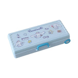 Maxbell Trolley Suitcase Pencil Case Holder Double Layered for Children Bedroom Home Blue