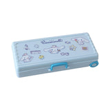 Maxbell Trolley Suitcase Pencil Case Holder Double Layered for Children Bedroom Home Blue