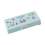 Maxbell Trolley Suitcase Pencil Case Holder Double Layered for Children Bedroom Home Green