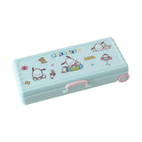 Maxbell Trolley Suitcase Pencil Case Holder Double Layered for Children Bedroom Home Green