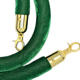 Maxbell 59inch Crowd Control Barrier Rope Versatile Replacement for Theaters Museums Green