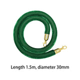 Maxbell 59inch Crowd Control Barrier Rope Versatile Replacement for Theaters Museums Green