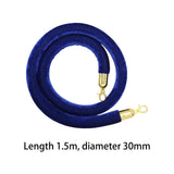 Maxbell 59inch Crowd Control Barrier Rope Versatile Replacement for Theaters Museums Blue