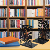 Maxbell Maxbell 2x Bookshelf Stable Office Supplies Iron Bookend for Shelves Desk Study Room