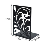 Maxbell Maxbell 2x Bookshelf Stable Office Supplies Iron Bookend for Shelves Desk Study Room