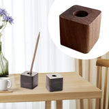 Maxbell Maxbell Single Pen Holder Placing Your Favorite Pen Art Gift Table Toothbrush Holder Deep Brown 3.5x3.5cm