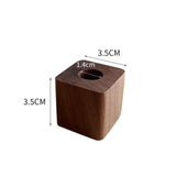 Maxbell Maxbell Single Pen Holder Placing Your Favorite Pen Art Gift Table Toothbrush Holder Deep Brown 3.5x3.5cm