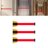 Maxbell Wall Mount Retractable Belt Fence Corridor Crowd Queue Crowd Control Barrier Stretch Belt L 1.8m