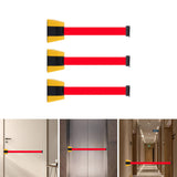 Maxbell Wall Mount Retractable Belt Fence Corridor Crowd Queue Crowd Control Barrier Stretch Belt L 1.8m