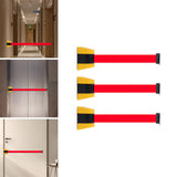 Maxbell Wall Mount Retractable Belt Fence Corridor Crowd Queue Crowd Control Barrier Stretch Belt L 1.8m