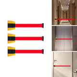 Maxbell Wall Mount Retractable Belt Fence Corridor Crowd Queue Crowd Control Barrier Stretch Belt L 1.8m