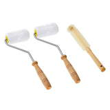 Maxbell 3 Pieces Honey Extractor Tool with Cleaning Brush Portable Detachable Roller