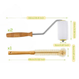 Maxbell 3 Pieces Honey Extractor Tool with Cleaning Brush Portable Detachable Roller